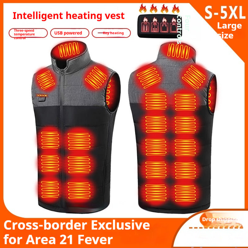 Self-Heating 21 Zone V-Neck Heated Vest