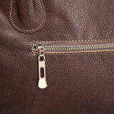 Large Capacity Leather Zipper Tote Bag