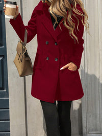 Solid Color Loose Fit Fashion Slim Hat Woolen Coat