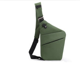 One Shoulder Canvas Chest Bags