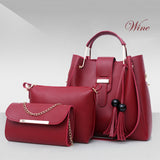 Handbags PU Leather Metal Tassel Bags