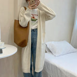 Autumn And Winter Korean Style Lazy Wind Coat Long Sweater Coat