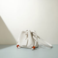 Leather Chinese Satin Crossbody Bag