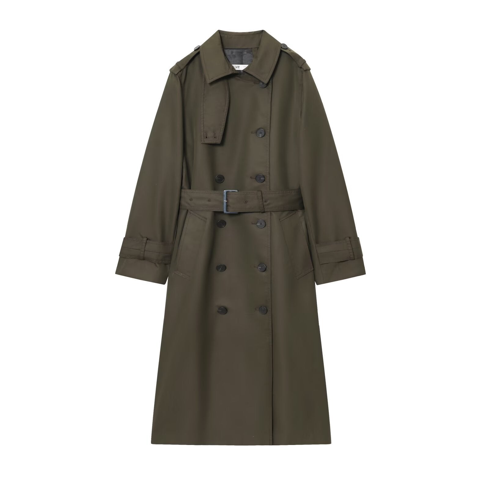 Women's Long Graceful And Fashionable Double Breasted Trench Coat