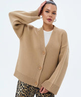 Thick Knit Cardigan Baggy Coat