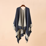 Double-sided Plaid Cashmere Shawl Coat
