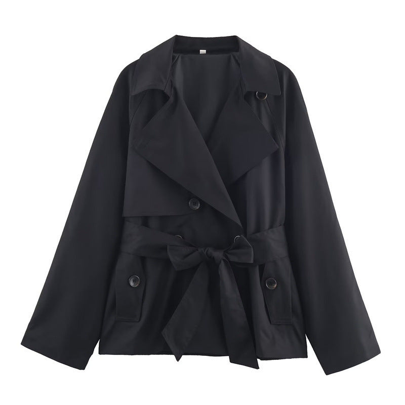 Women's Loose Short Trench Coat