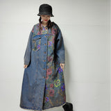 Women's Washed Do The Old Cowboy Coat Loose Casual Retro