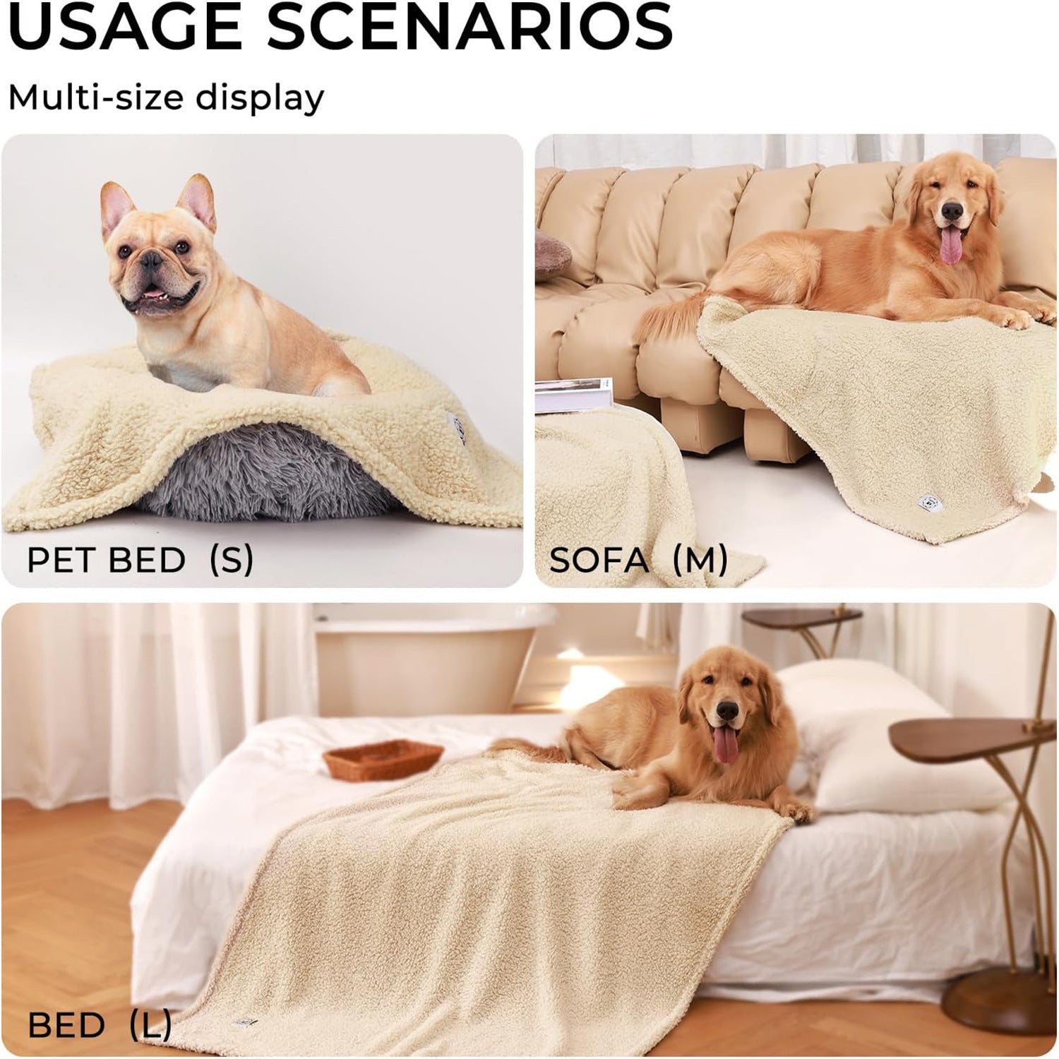 Pet Shu Cotton Velvet Warm Dog Blanket