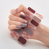 Bronzing Laser Nail Polish Film Fashion Nail Stickers