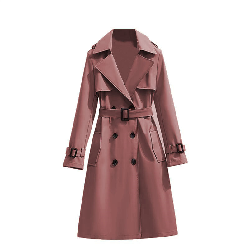 Mid-length Temperament Casual Trench Coat