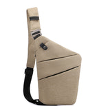 One Shoulder Canvas Chest Bags