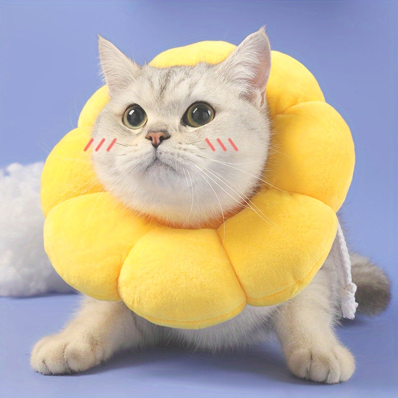 Cute Sunflower Neck Cone Recovery Collar