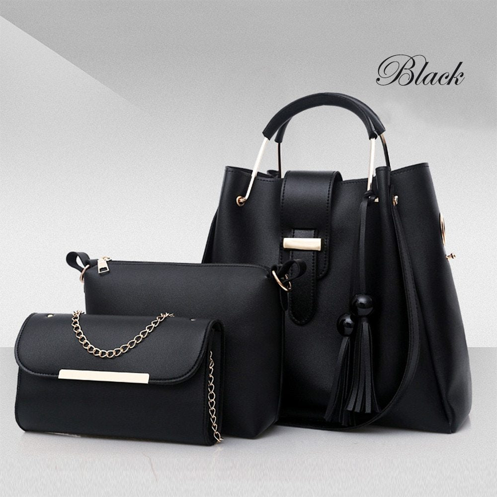 Handbags PU Leather Metal Tassel Bags