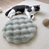 Warm Sleep Round Plush Pet Pad