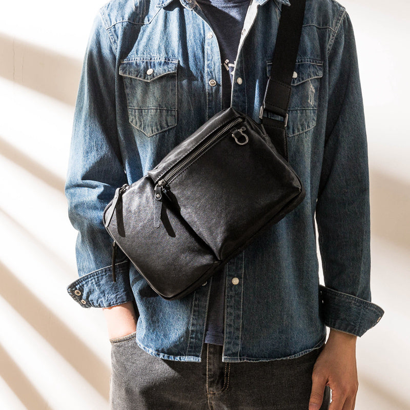 Leather Men's Shoulder Bag