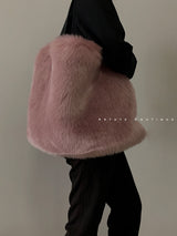 Women's Shoulder Fur Plush Bags