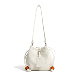 Leather Chinese Satin Crossbody Bag