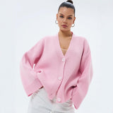 Thick Knit Cardigan Baggy Coat