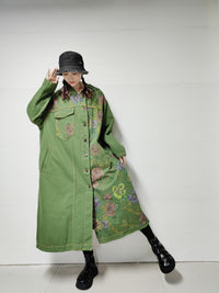 Women's Washed Do The Old Cowboy Coat Loose Casual Retro