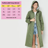 Fashion Trench Coat Raincoat Lightweight Breathable Solid Color Long Sleeve