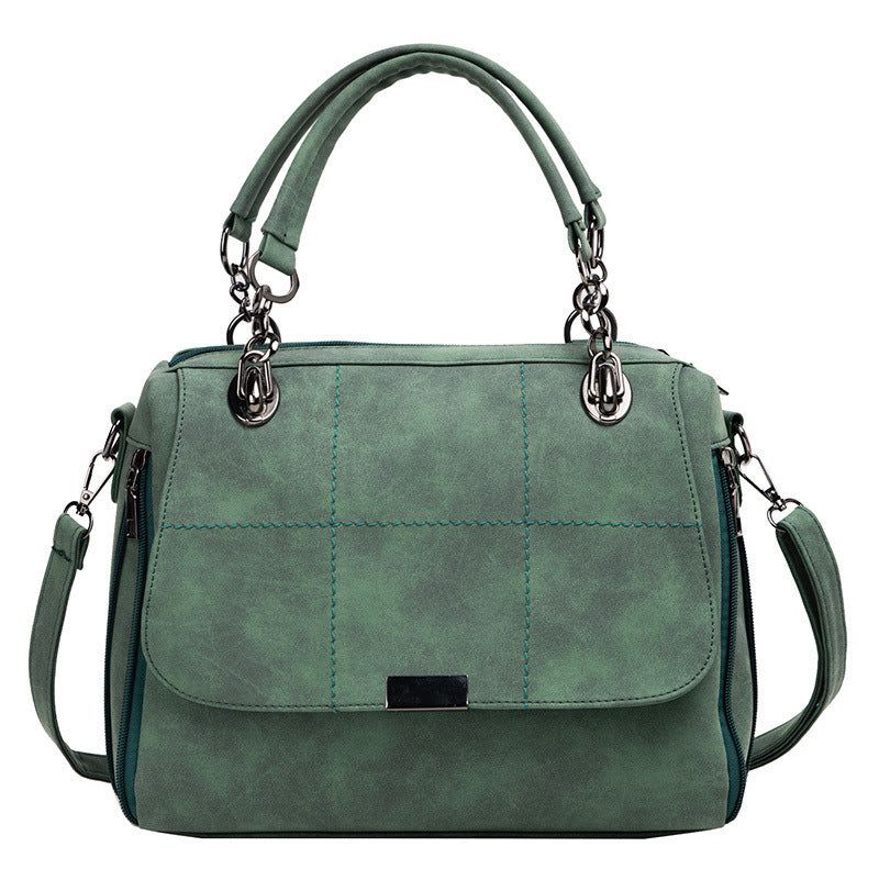 Large Capacity Matcha Green PU Totes Bag