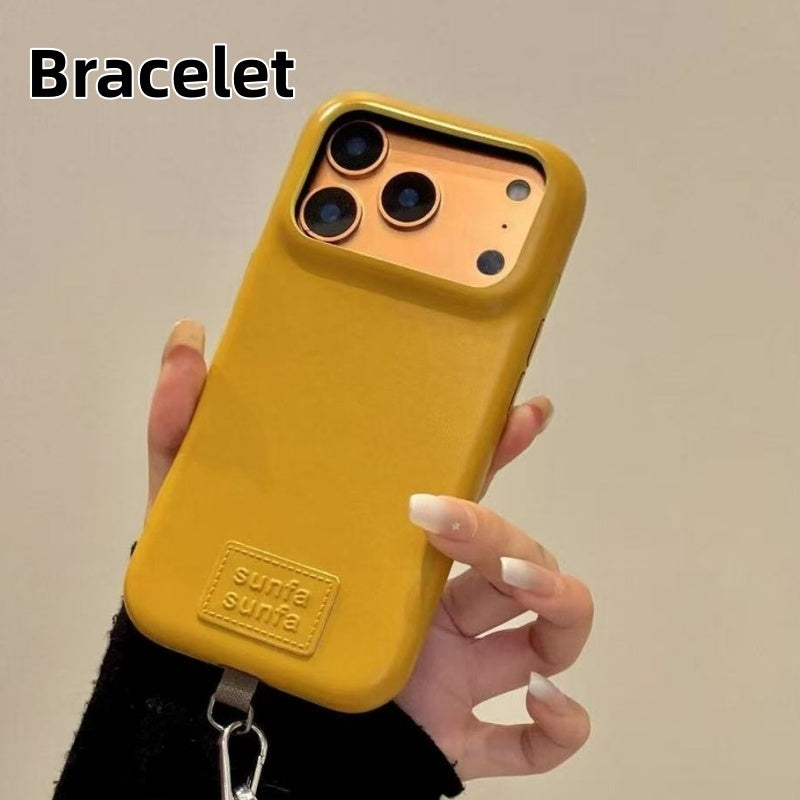 Pure Bottom Leather Pattern Phone Case