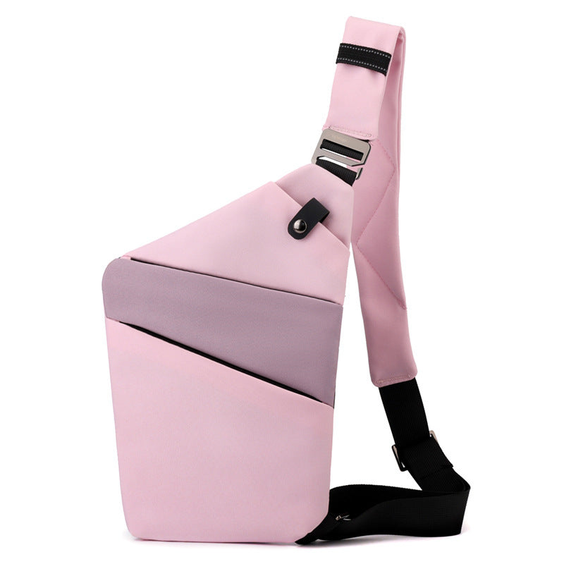 One Shoulder Canvas Chest Bags