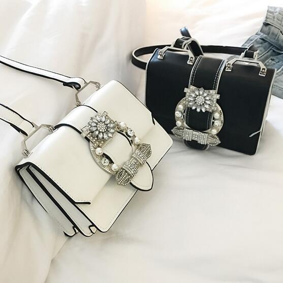 Fashion Diamond Lock Elegant Shoulder Bags
