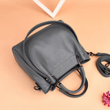 Women's Soft Leather Retro Bucket Handbag