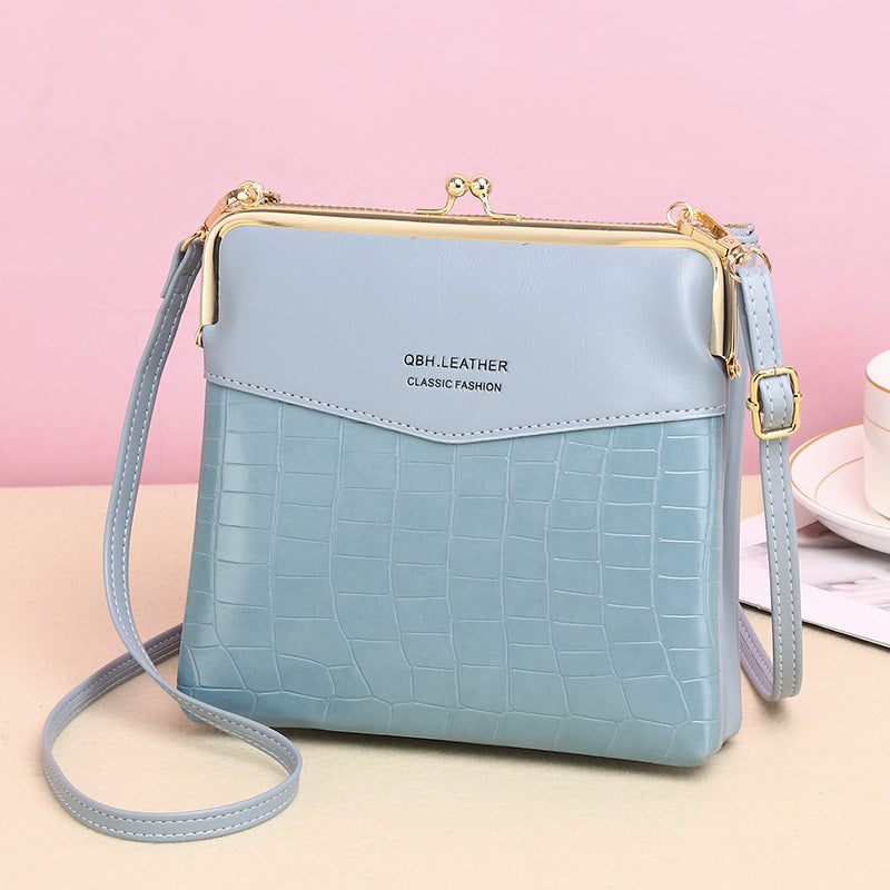 Alligator Pattern Crossbody Lock Phone Bag