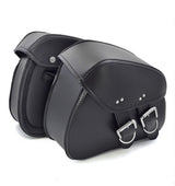 Black PU Leather Saddle Bags Pouch