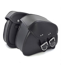 Black PU Leather Saddle Bags Pouch