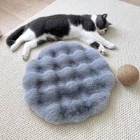 Warm Sleep Round Plush Pet Pad