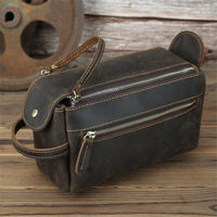 Large Capacity Horse Leather Storage Bag