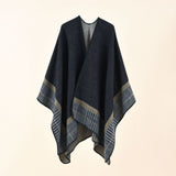 Double-sided Plaid Cashmere Shawl Coat