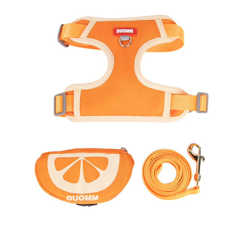 Anti Slip Soft Breathable Pet Chest Strap With Backpack