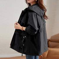 Women's Mid-length Western Style Youthful-looking Trench Coat