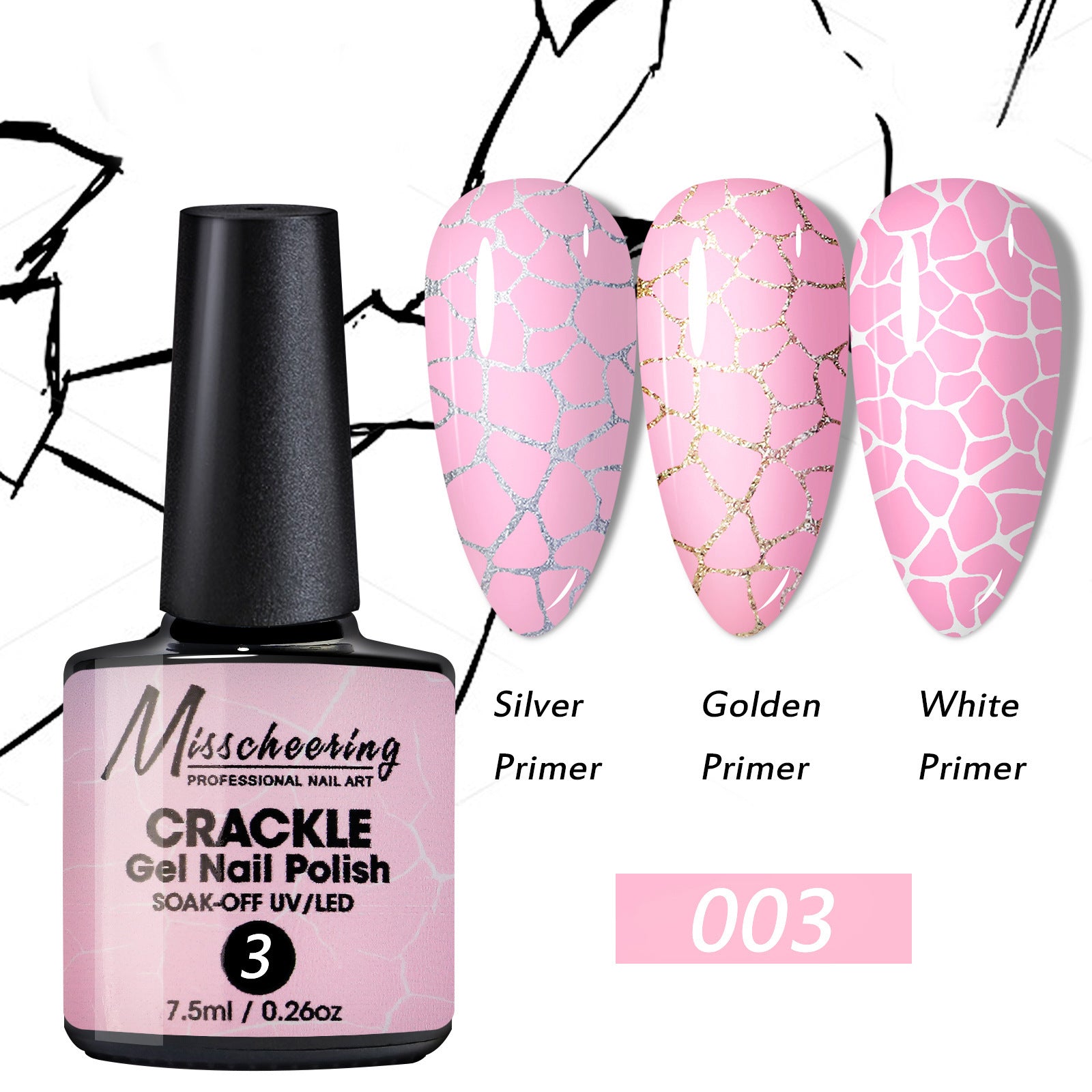 Nail Crack Glue Cracked Marble Gel Nail Polish