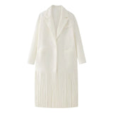 Women's Street Fashion Tassel Woolen Coat