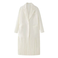 Women's Street Fashion Tassel Woolen Coat