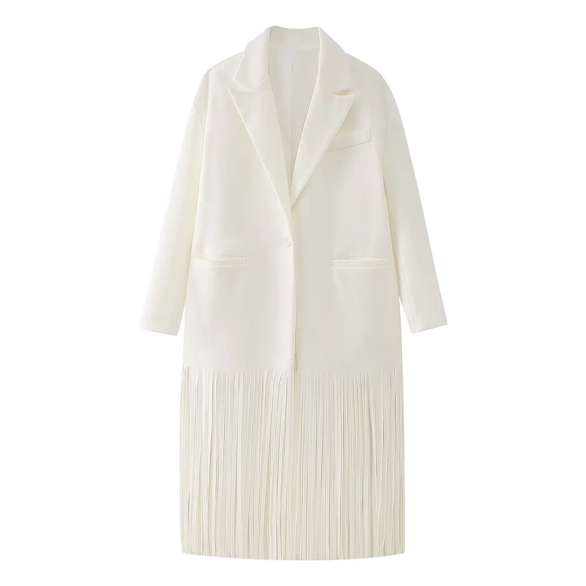 Women's Street Fashion Tassel Woolen Coat