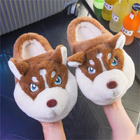 Bag With Men's Cotton Slipper Plush