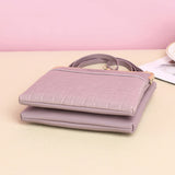 Alligator Pattern Crossbody Lock Phone Bag