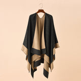 Double-sided Plaid Cashmere Shawl Coat