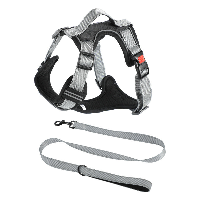 Hand Holding Dog Chest Strap Vest Rope