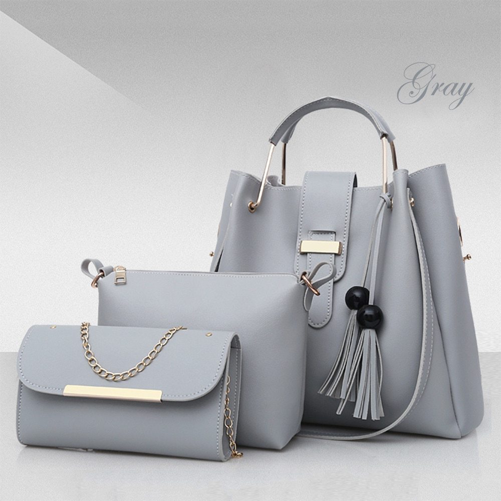 Handbags PU Leather Metal Tassel Bags