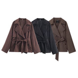 Women's Loose Short Trench Coat