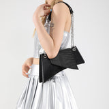 Leather Glossy Stone Pattern Pouch