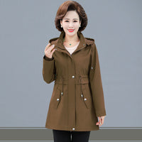 Spring And Autumn Fashionable Jacket Mid-length Trench Coat